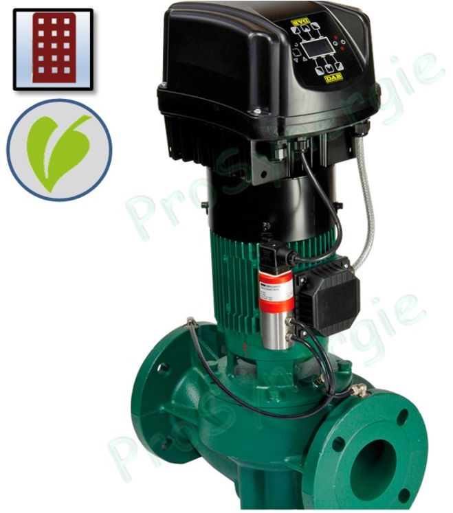 Pompe en ligne KLME Chauffage Sanitaire Climatisation Electronique Mono 230V 50Hz - DN 50 - Hauteur 280mm - Type 600