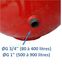 Vases d´expansion chauffage sur socle série Cal-Pro Contenance 105 Litres Ø x Haut. = 500 x 665mm - Raccord ØM3/4´´