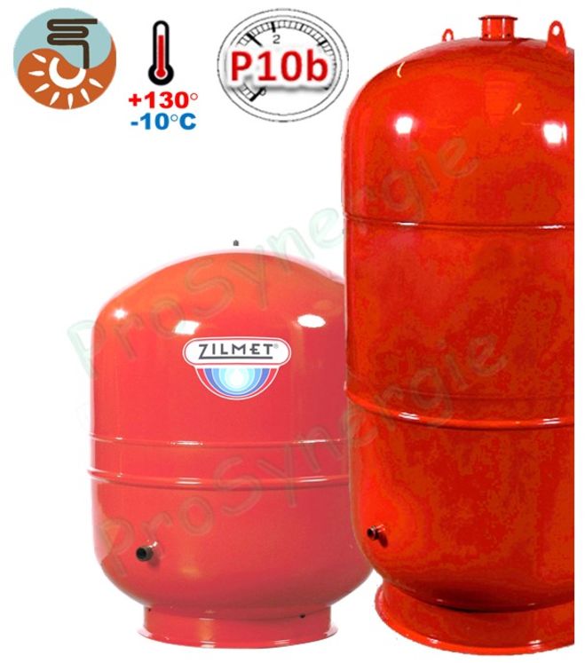 Vases d´expansion solaires sur socle - Série Solar-Plus ( 80 à 600 litres) Raccordement Ø 1''