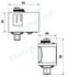 Pressostat différentiel FANTINI COSMI réglable pression jusqu´à 28 bars - 120°C maxi - 380/415V -16(6)A IP40 - Raccord ØF 1/4''