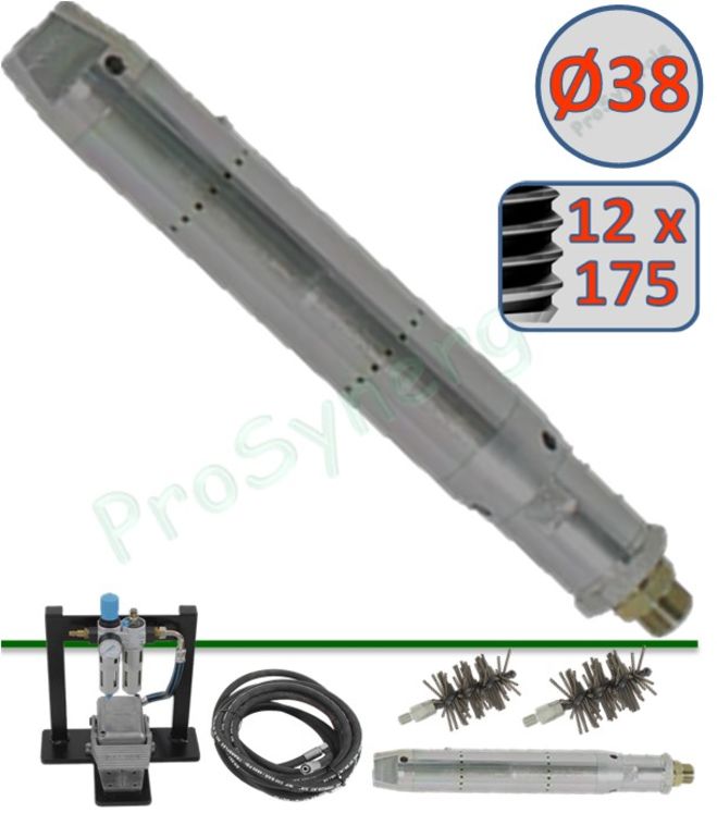 Robot propulseur Ø38 mm - Rac 12 x 175 - Pour appareil de ramonage rotatif Robotube (tubulures de chaudières)