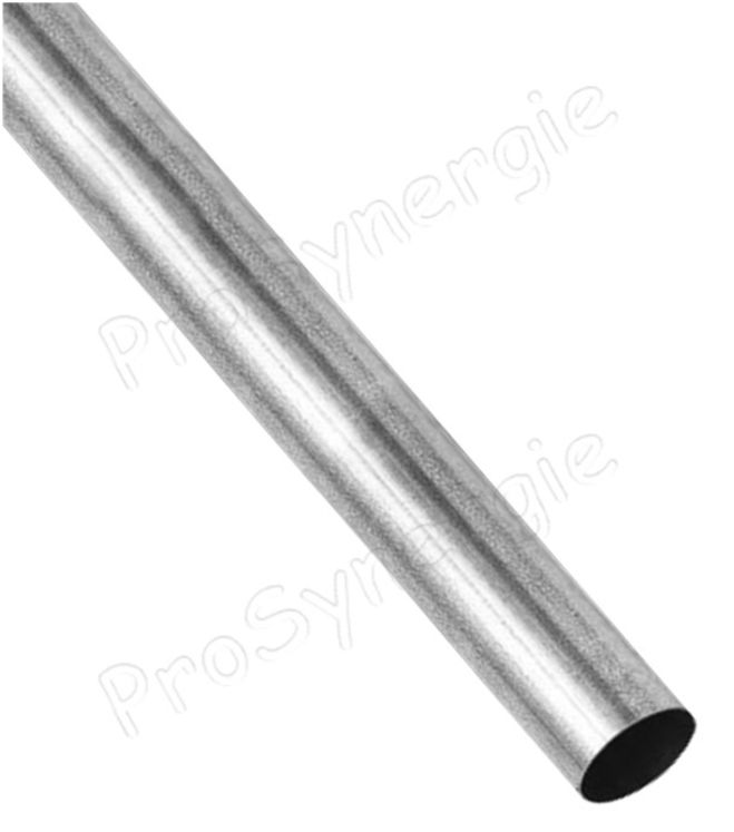 Barre de 2 mètres tube acier galvanisé Øext./ép. 50x1 mm (paroie lisse aspiration granulés)