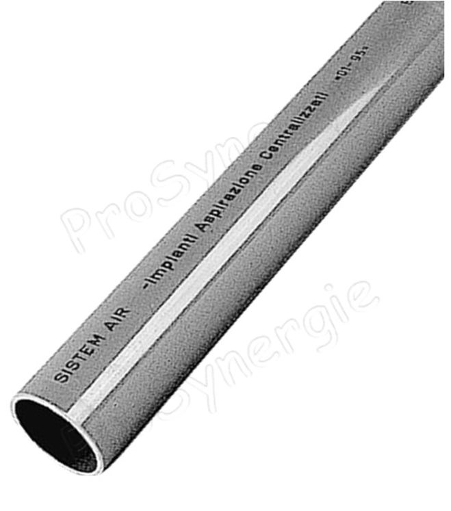 Barre de 2 mètres tube PVC antistatique Ø 50 mm  (aspiration granulés)