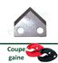 Lames de rechange pour coupe-gaine Virax 211627 ou 211640 (noir ou rouge)