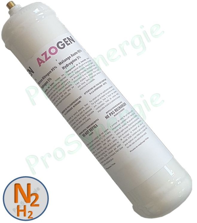 Bouteille azote hydrogèné (Nidron) Azote 95% et Hydrogène 5%