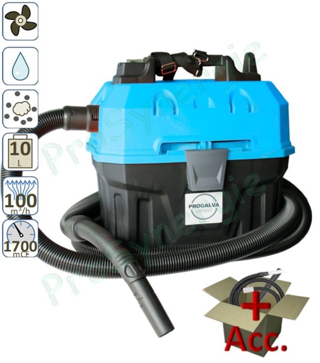 Aspirateur ramonage portable Neso 8 - cuve 10 litres - 1000 watts
