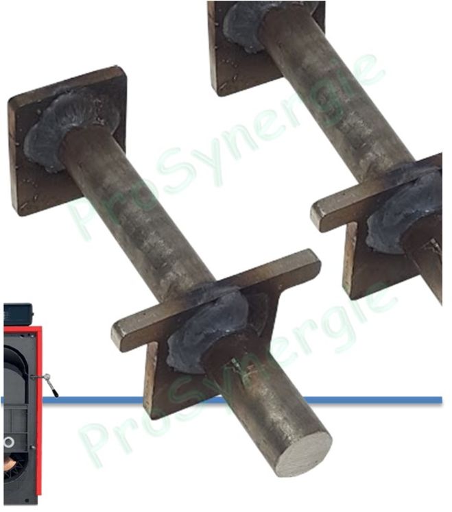Jeu de grilles (barreaux) en acier pour chaudière T1-5 / TS1-5 / Airex et G3