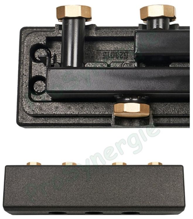 Collecteur pour 2 à 5 Modules hydrauliques isolé FLOWBOX DN25 raccordement ØF 1´´