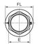 Bouchon radiateur M Droit Ø 1´´1/4 (33/42) - Ø Collerette 56 mm