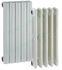 Réduction radiateur Blanc M Droit Ø 1´´ (26/34) - F Ø 1/4´´ (8/13) - Ø Collerette 48 mm