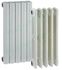 Bouchon Blanc plein pour radiateur fonte (filetage gauche ou droit) Ø 1´´ ou 1´´1/4