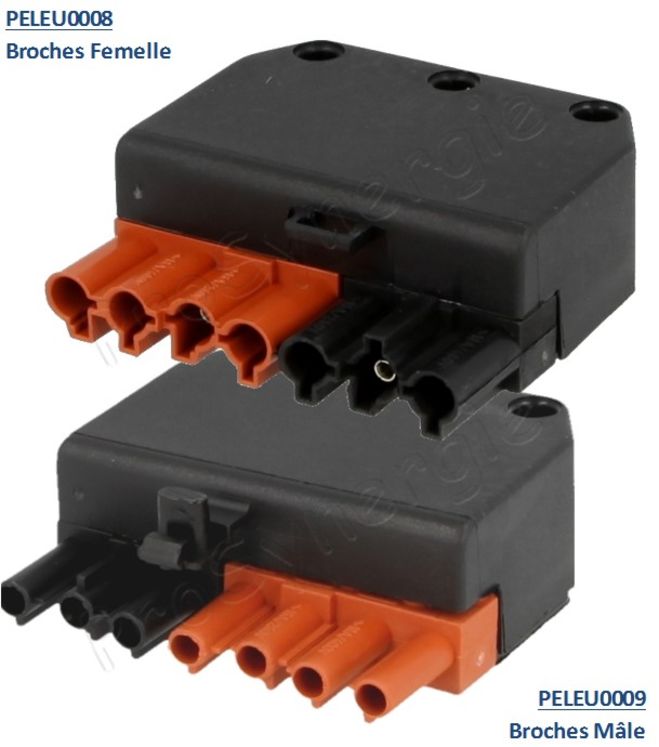 Connecteur 7 broches femelle normalisée pour brûleur Pelltech (dans le brûleur)