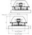 Ventilateur inox d´extraction fumée (maxi. 250°C) pour brûleur granulés jusqu´à 50KW (PV20/30/50) - ØxH=242x140mm - 230V 32W - Raccordement sur souche ou conduit de cheminée