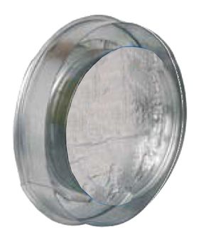 BM Isolé - Bouchon Mâle Galva Isolé avec Bride (Embouts Finis) - Ventilation et conduit d´air