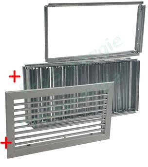 Grille murale pour ventilation et chauffage air chaud