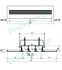 Diffuseur d´air linéaire à fentes - Sur plaque - Orientable - Aluminium Série SLS