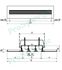 Diffuseur d´air linéaire à fentes - Sur plaque - Orientable - Aluminium Série SLS