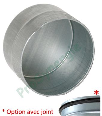 Bouchon en tôle d'acier galvanisé avec joint d'étanchéité Diamètre 200 mm fermeture du tube d'aspiration et de ventilation 