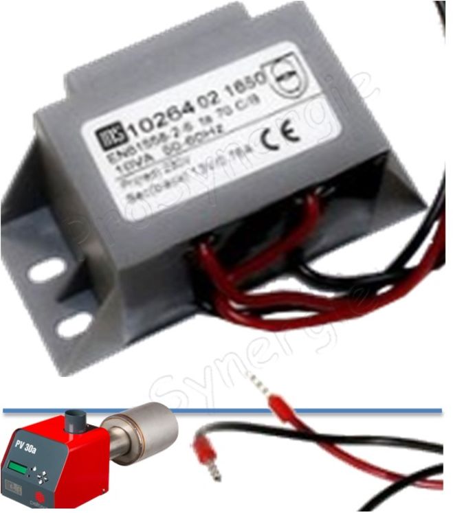 Transformateur d´alimentation (Brûleur PV 20/30 et vis externe) 10VA 230V -> 12V 0.76A