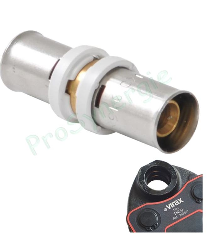 Manchon Egal à sertir Multicouche Fluxo - Ø 40 mm