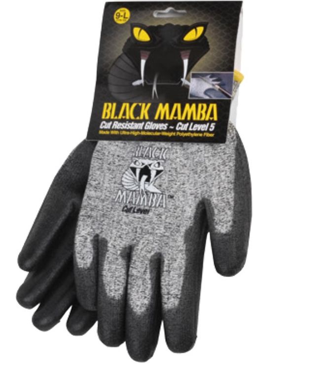 Paire de gants Anti-coupure Classe 5 - Black Mamba