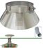 Collier larmier Inox 316 (3 fonctions : supportage, ventilation, étanchéité) pour tubage Ø 150 à 156 mm