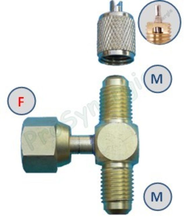 Té 1/4´´ flare à écrou tournant sur le té - Code Usine : AF1700