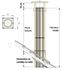 Sortie toiture ´´ST´´ Hauteur 2,30 Tradinov Carrée (corps+chapeau+bandeau crépis) avec Conduit Isolé 1,33 m + 1 m - Ø 180 mm