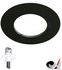 Rosace noir RAL9019 pour tuyau finition