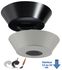 Finition plafond Déco fermée pour conduit en attente + pour conduit isolé Poujoulat Øext 280mm - Hauteur 22 cm - Noir mat : RAL 9019