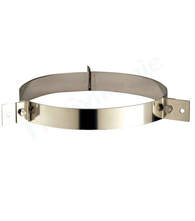 CHI - Bride de hauban inox 316 (3 points de fixation) pour haubanage de conduit de fumée Øext. 200 à 280mm