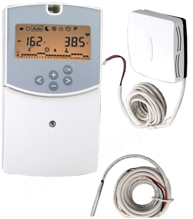 Régulation Watts climatique Control H&C (commande moteur V3V circuit régulé + 2ème circuit type ECS) sonde départ et extérieur