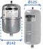 Vases d´expansion chauffage sanitaire eau chaude tubulaire série 20016 - Ø 125 ou 142 mm (2 à 3L)