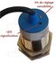 Capteur proximité capacitif laiton nickelé M30x1.5 12Vdc NPN-NO+NC + 2 contre-écrous et câble 3 pôles