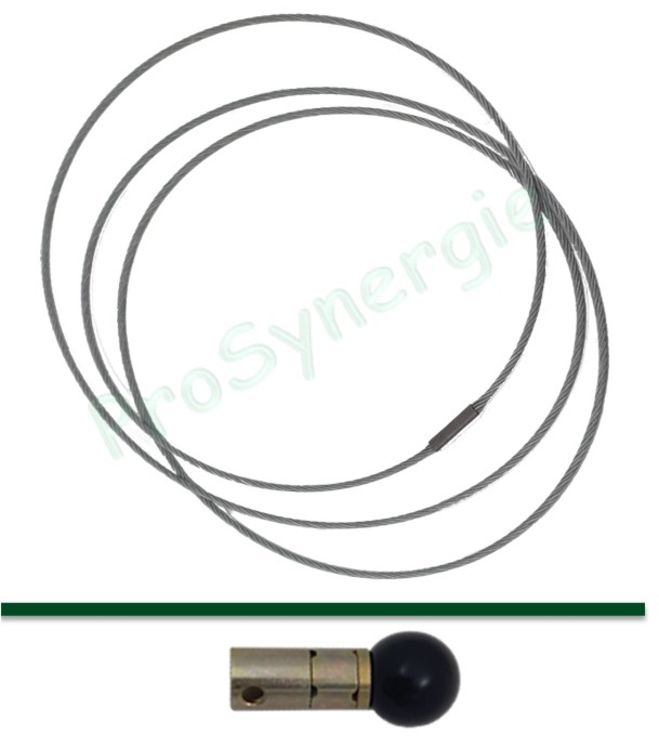 Câble acier fermé (marguerite) pour tête Rotoflex réf PRO1487