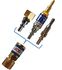 Raccord anti-retour pare flamme SafeGuard 2 + Raccord rapide Stoptac - Montage Détendeur - Paire Oxygène + Gaz combustible - Entrée M16x1,5 (droite) + M16x1,5 (gauche) - Sortie Tuyau 6-10