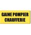 Etiquettes rigides chauffage fioul - ´´Gaine pompier chaufferie´´