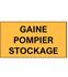 Etiquettes rigides chauffage fioul - ´´Gaine pompier stockage´´