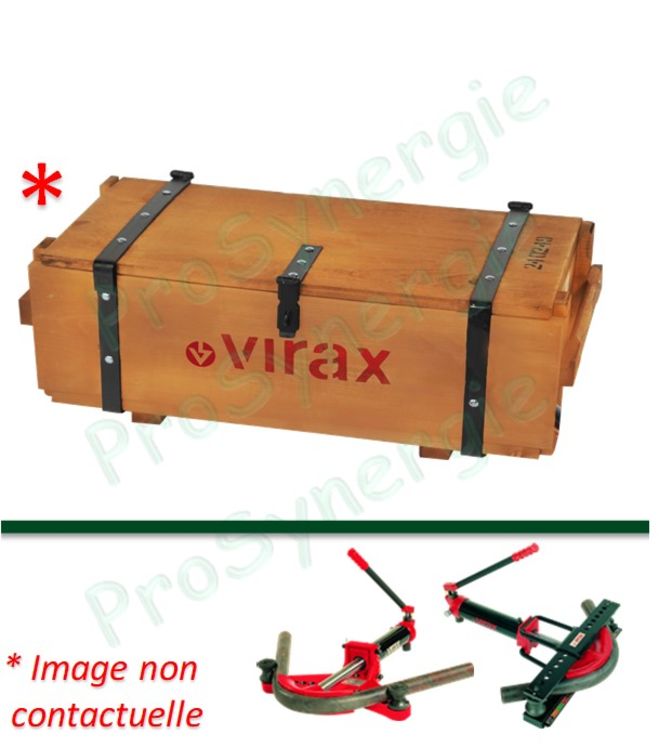 Coffre en bois pour Cintreuse Hydraulique Virax manuelle 240242 et 240243