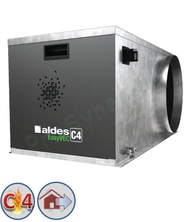 Caisson Extraction C4 EasyVEC® avec IP + Dép - Débit de  2500m³h - Standard - Taille 910,5x462x460 mm - Ø racc 400mm