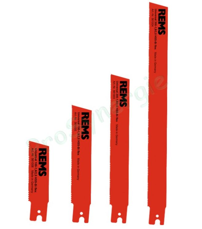 Lot de 5 Lames de Scies Sabre REMS - Universelle et Flexibles