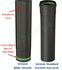 Tuyau de poêle av. joint viton (mâle rétreint) acier 1mm émaillé noir mat Ø 80 et 100mm longueur 1m / 50cm / 33cm