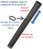 Tuyau de poêle coulissant (dans autre tuyau rétreint +bague blocage & joint viton) de 6 à 36cm utile acier 1mm émaillé noir mat Ø 80 et 100mm