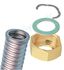 Ecrou laiton + segment pour raccord de Tube Flexible Inox annelé (Solaire Chauffage Sanitaire) Øint. 12 à 50mm