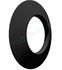 Rosace silicone noire pour Entrée d´air système Bioten Pellets - Ø  80 mm