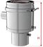 Té de prise d´air avec 2 points de mesure Concentrique BIOX Inox/Inox avec bride et joint - Ø 130/200 mm