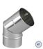 Coudes Fumisterie à 45° (2 secteurs) Ten Inox 304 Pro (4/10ème) - Ø 125 mm