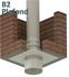 Plaque Montage 4 en 1 (Plafond / Mural - C9 / B2) - Tubage Flexible PPL pour Chaudières gaz Condensation ou fioul Condensation