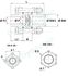 Clapet non-retour à disque 3 pièces (démontable) Inox EN 1.4408 PS 63 bars - Raccordement visser (NPT ou BSP) souder (BW ou SW)