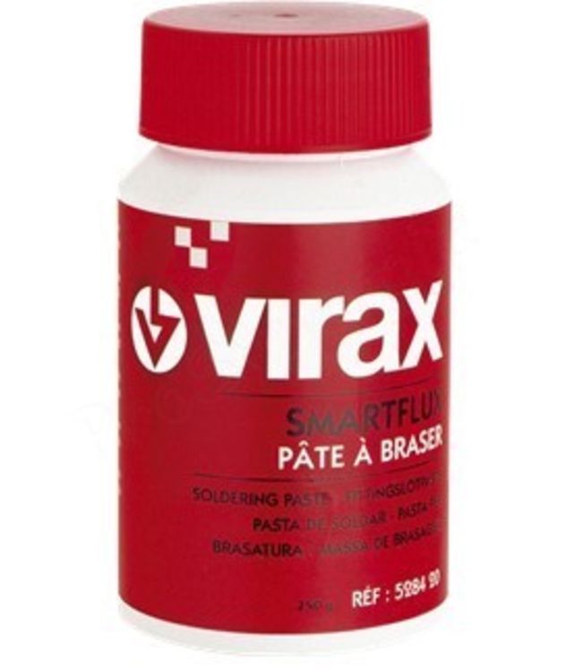 Pâte à braser Virax Smartflux - Pot de 250 gr - Change de couleur à la température de brasage